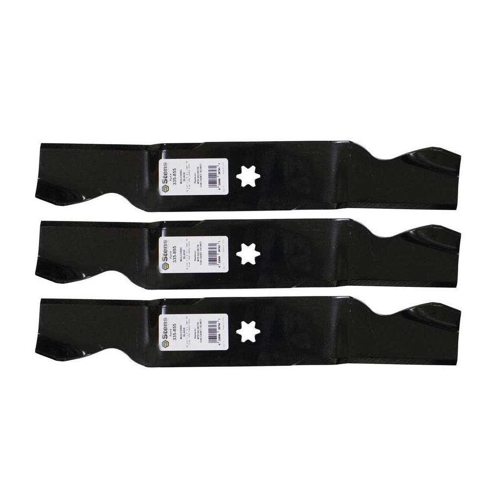 3 PK Stens 335-855 Mulching Blade Fits Fits MTD 490-110-M117 742-0677