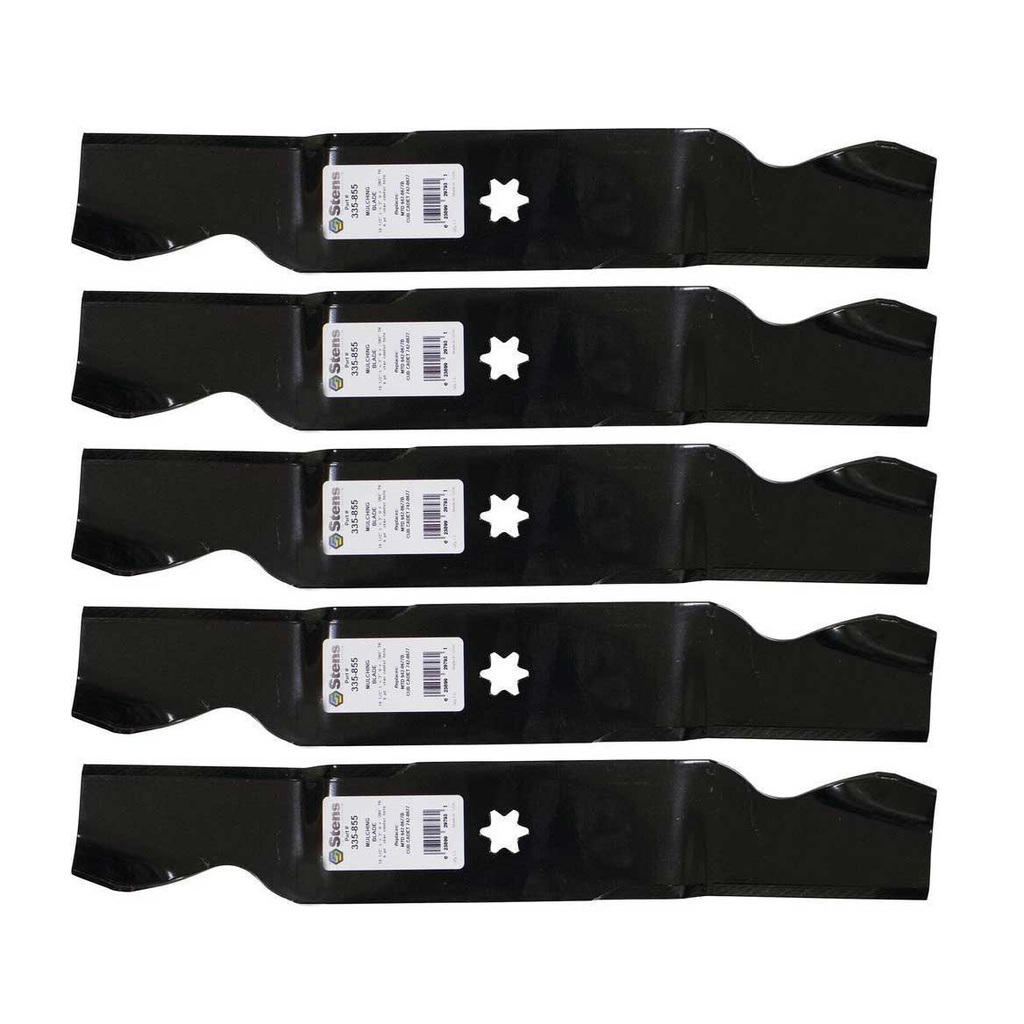 5 PK Stens 335-855 Mulching Blade Fits MTD 490-110-M117 742-0677 742-0677A