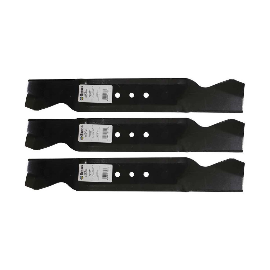 3 PK Stens 335-790 Mulching Blade Fits MTD 742-0537 942-0537