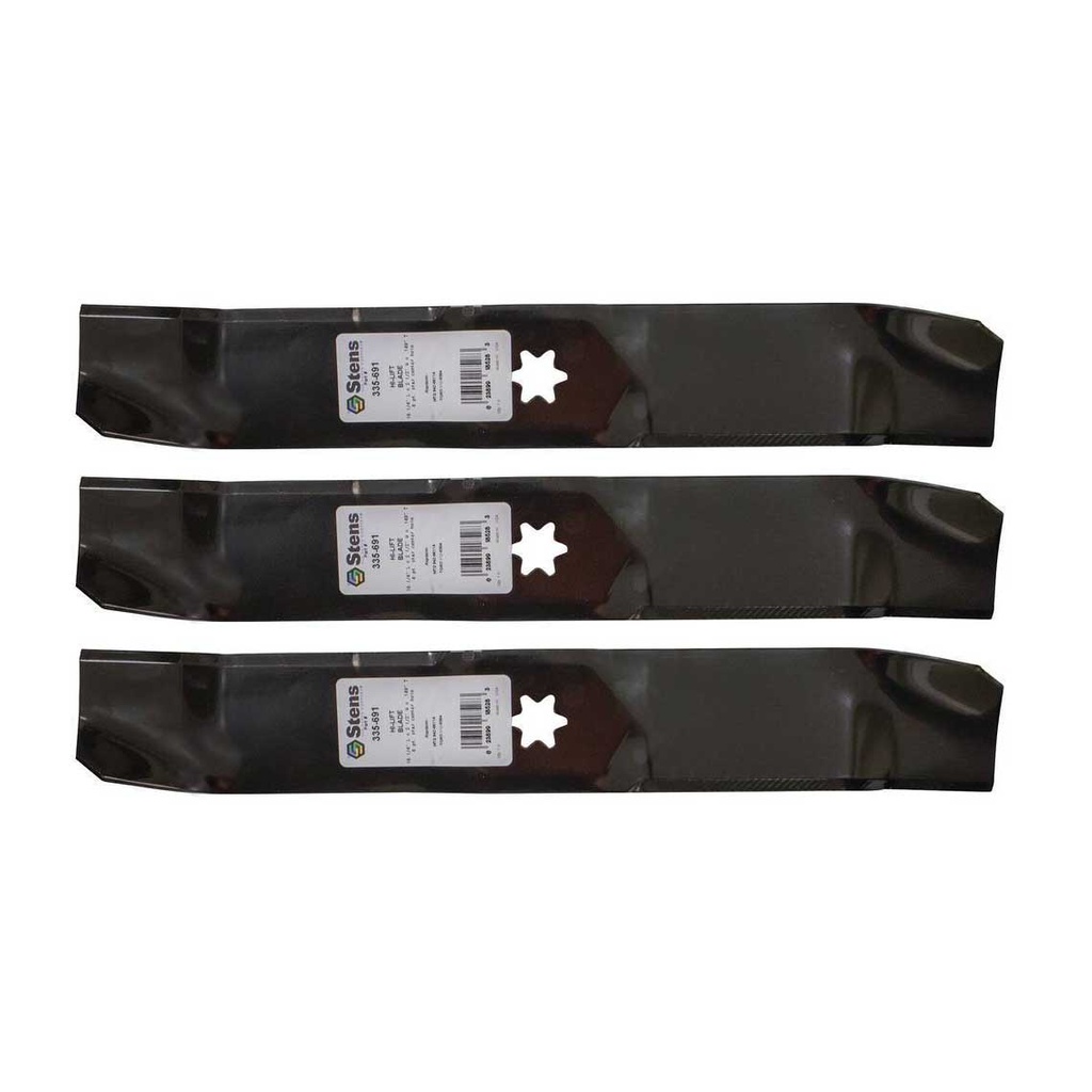 3 PK Stens 335-691 Hi-Lift Blade MTD 172-7926 177-2144 742-0611 742-0611A