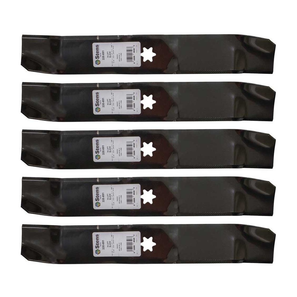 5 PK Stens 335-691 Hi-Lift Blade MTD 172-7926 177-2144 742-0611 742-0611A