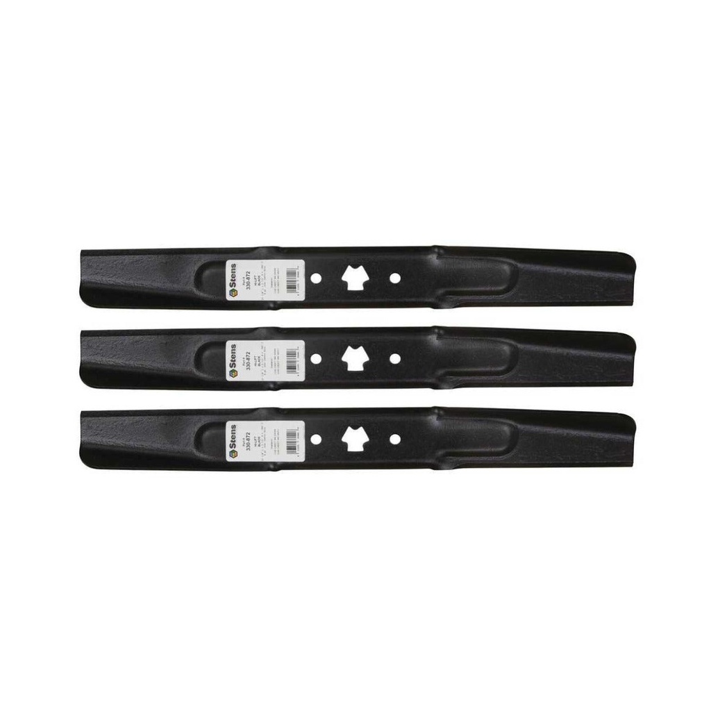 3 PK Stens 330-872 Hi-Lift Blade Fits MTD 490-110-M108 742-04308 742-0656