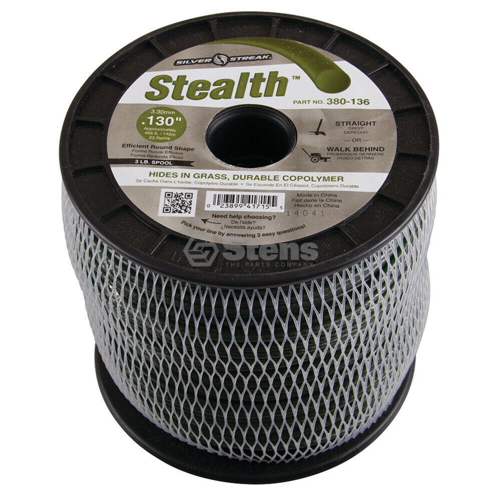 Stens 380-136 Silver Streak Stealth Trimmer Line Diameter 0.130