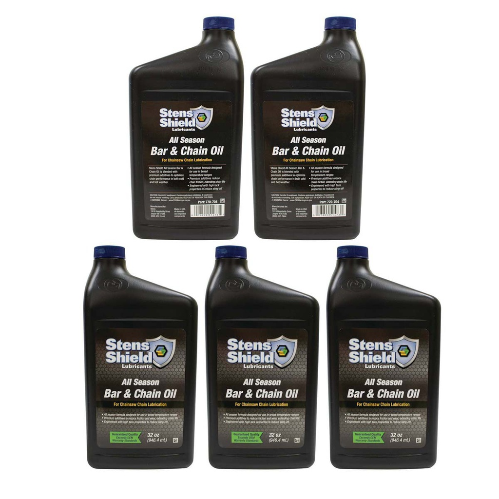 5 PK Stens 770-704 Shield Bar And Chain Oil 770-706 770-708 All season