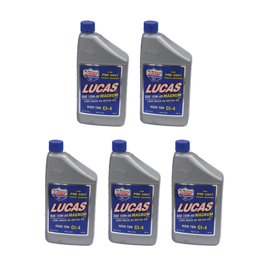 5 PK Stens 051-547 Lucas Oil Magnum High TBN Motor Oil 10075 SAE