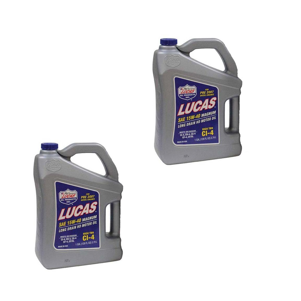 2 PK Stens 051-603 Lucas Oil Magnum High TBN Motor Oil 10076 SAE 15W-40