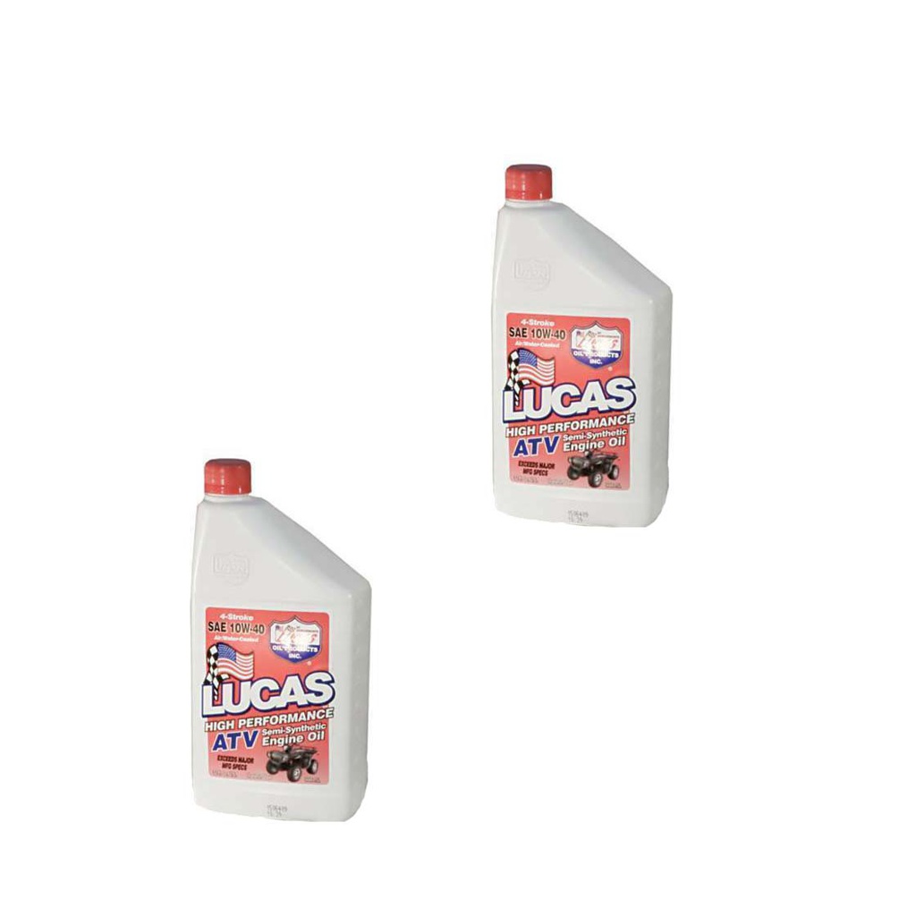 2 PK Stens 051-506 Lucas Oil ATV Semi-Synthetic 10720 SAE 10W-40