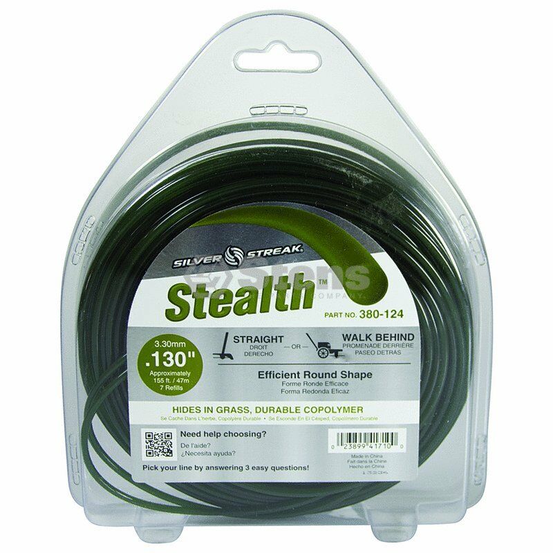 Stens 380-124 Silver Streak Stealth Trimmer Line Interchangeable with 380-624