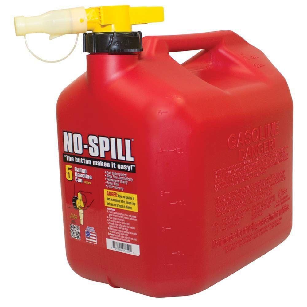 Stens 765-104 No-Spill 5 Gallon Fuel Can 1450 Stihl NOSPILLCAN 5.0 Toro 127-3202