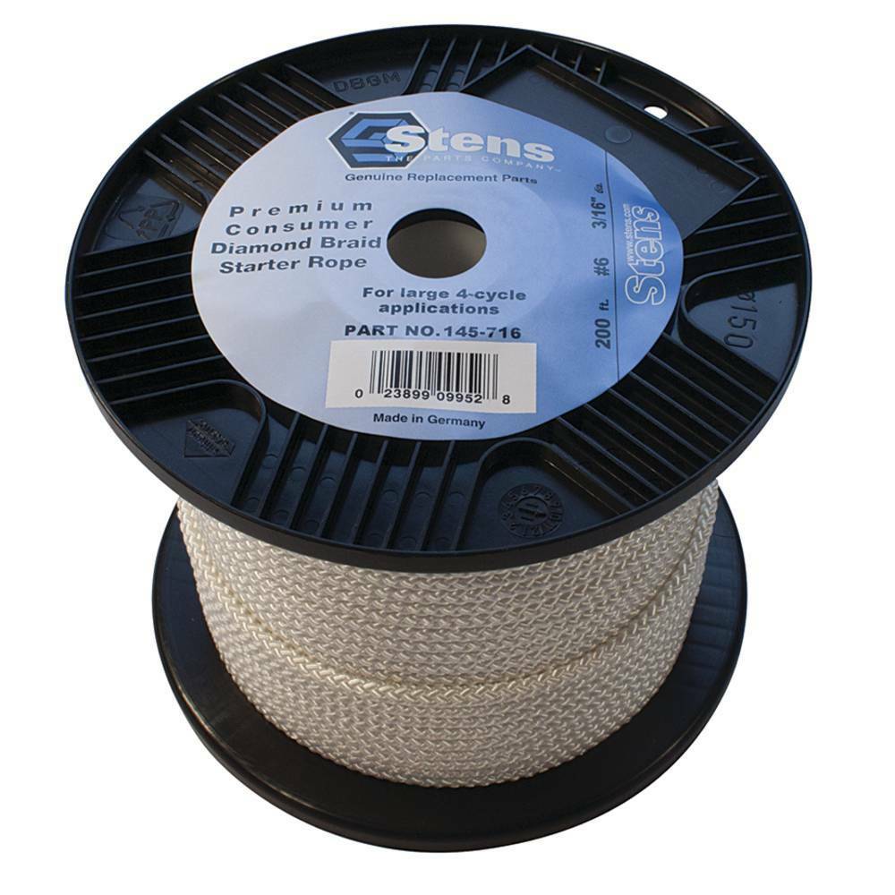 Stens 145-716 Diamond Braid Starter Rope 200 Heavy-duty rope