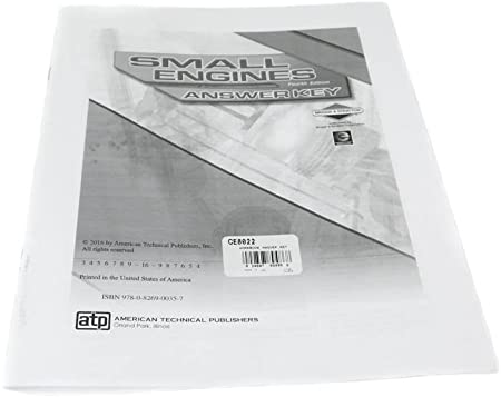 Briggs &amp; Stratton Genuine CE8022 WORKBOOK ANSWER KEY Replacement Part