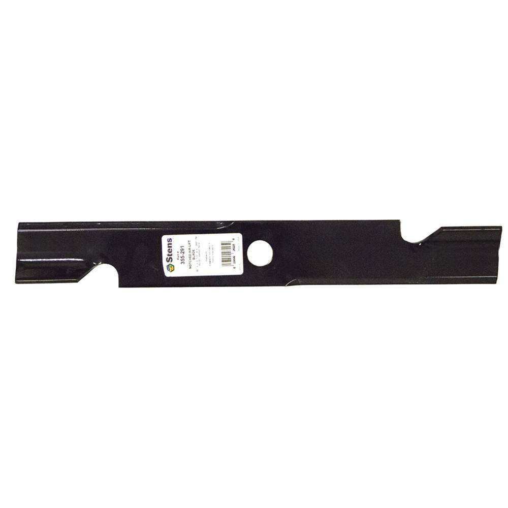 Stens 355-291 Notched Hi-Lift Blade Fits Exmark 103-6387  103-6387-S