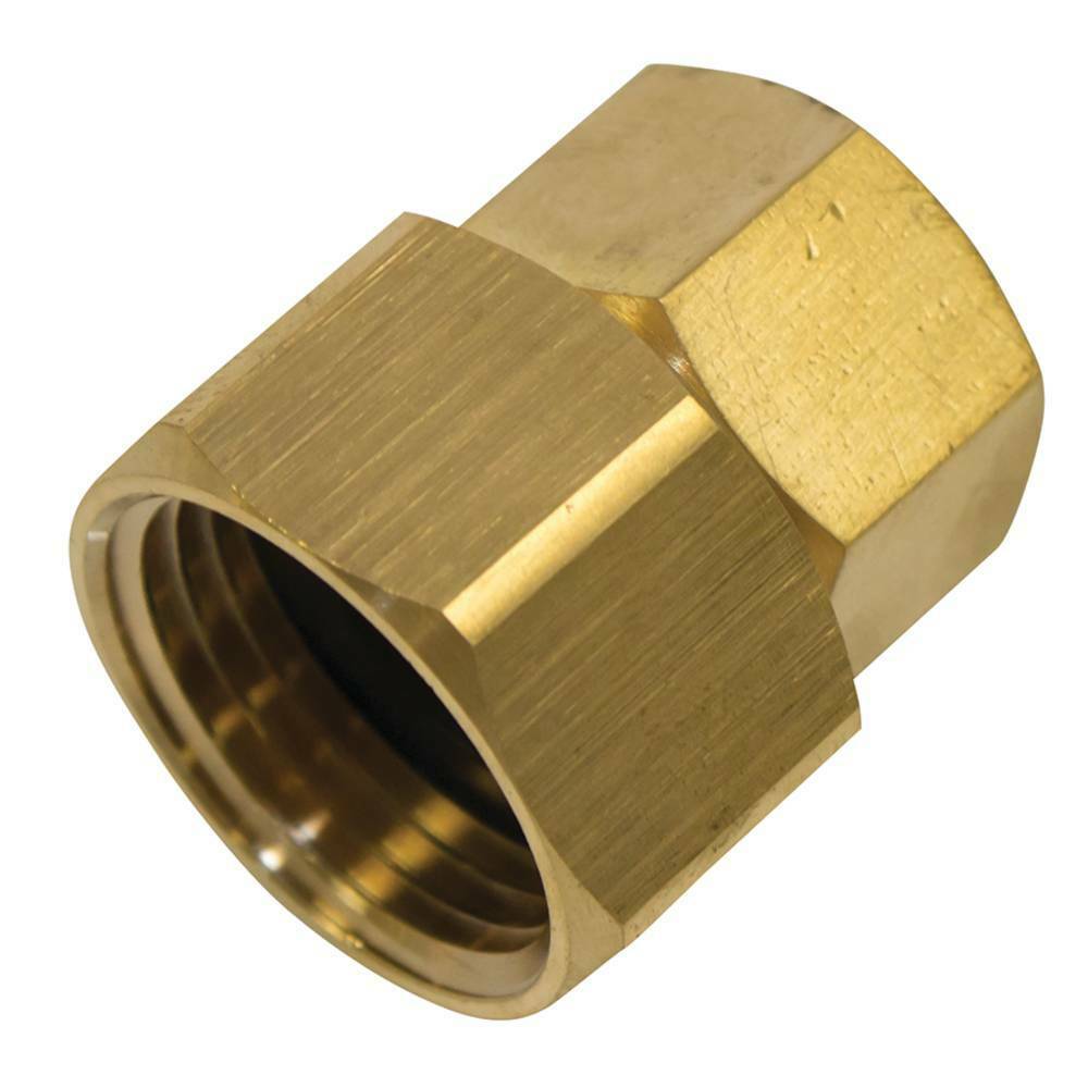 Stens 758-942 Garden Hose Adapter 1/2 inch F  3/4 inch FGH  Material Brass