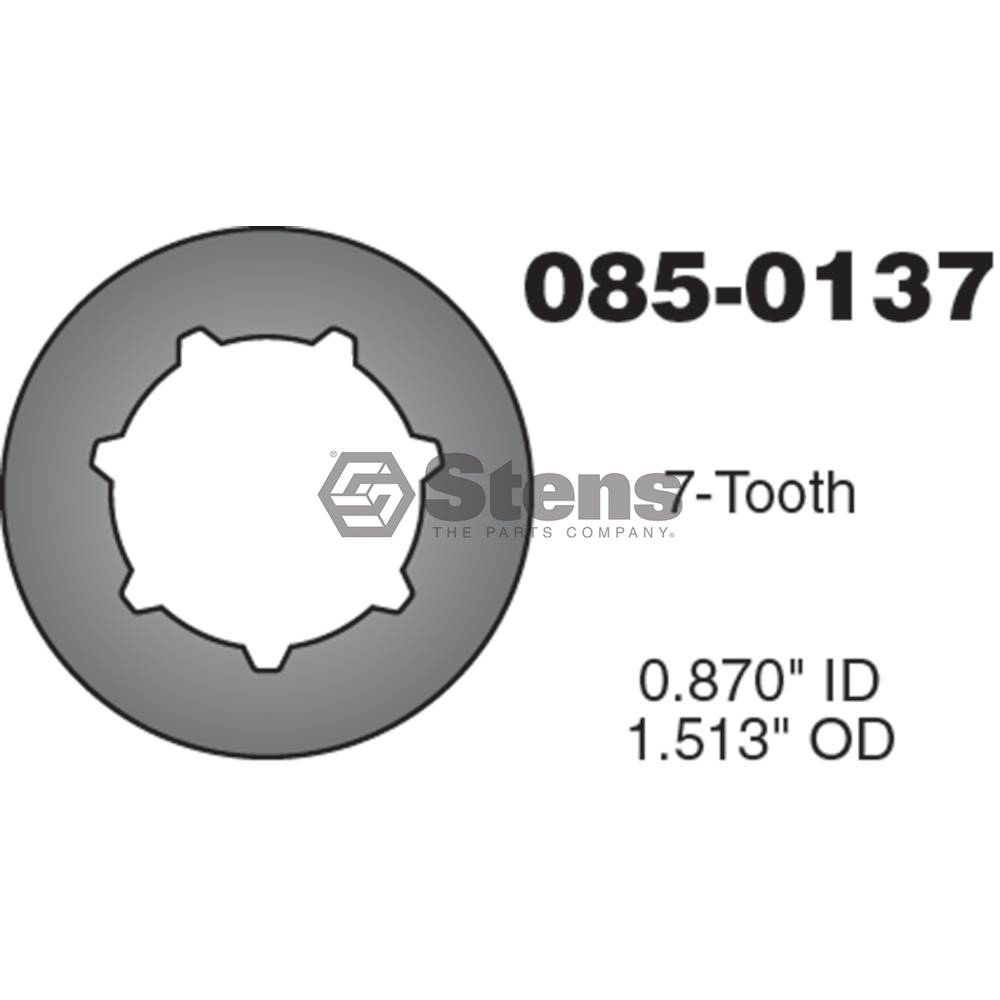 Stens  085-0137   
 Silver Streak Rim Sprocket