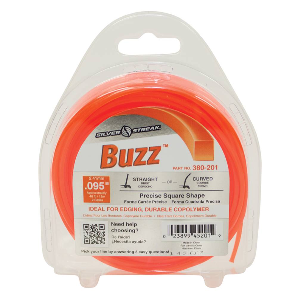 Stens  380-201   
 Silver Streak Buzz Trimmer Line