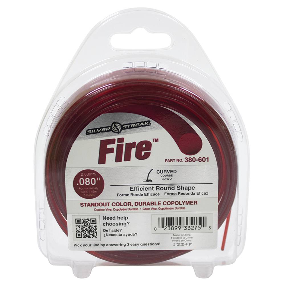 Stens  380-601   
 Silver Streak Fire Trimmer Line