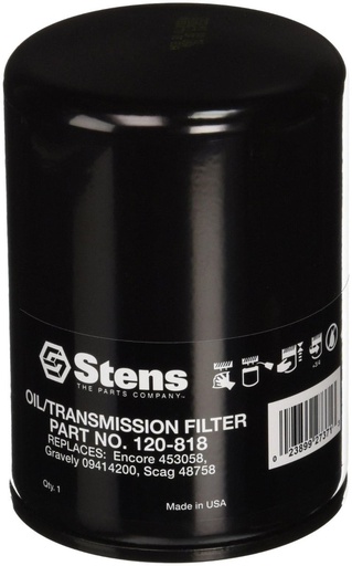 [ST-120-818] Stens 120-818 Transmission Filter Scag 48758 Skyjack 108628 48959 723-0405