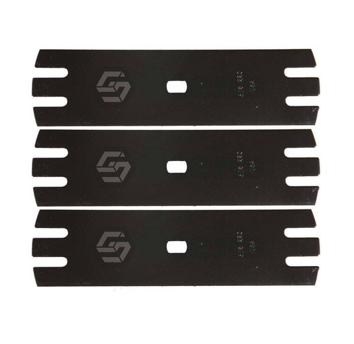 [ST-375-220-3] 3 PK Stens 375-220 Edger Blade Cooper ED-2 Serrated Center Hole Length 9 Inches