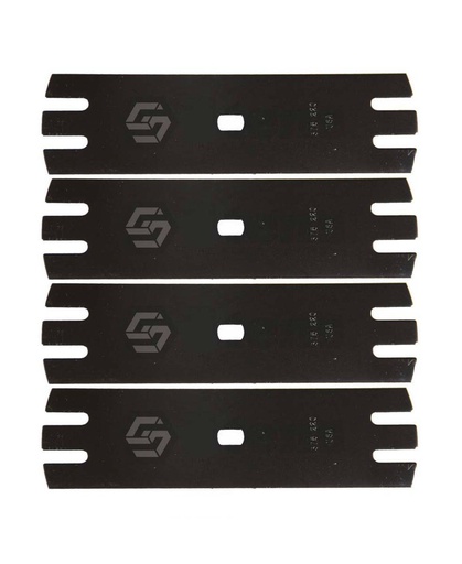 [ST-375-220-4] 4 PK Stens 375-220 Edger Blade Cooper ED-2 Serrated Center Hole Length 9 Inches