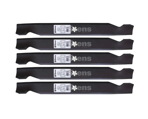 [ST-340-178-5] 5 Pack of Stens 340-278 Lawnmower Notched Medium-Lift Blade 532127843 340-278