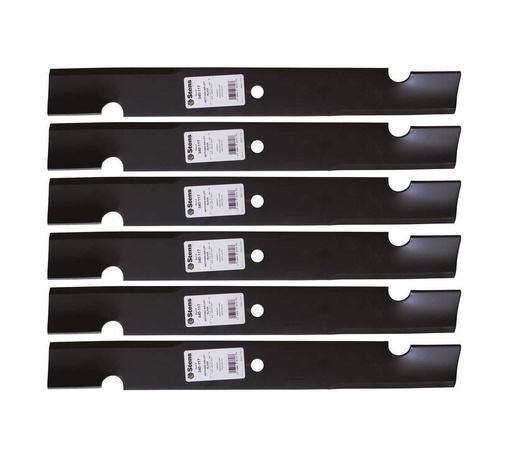 [ST-340-117-6] 6 Pack of Stens 340-117 Notched Air-Lift Blade Husqvarna 539101733  101733