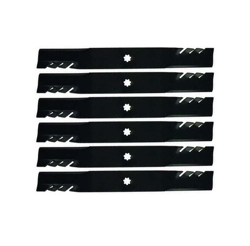 [ST-302-456-6] 6 Pack of Stens 302-456 Silver Streak Toothed Blade John Deere GX22151 GY20850