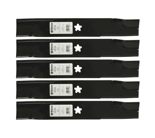 [ST-350-458-5] 5 Pack of Stens 350-458 Lawnmower Hi-Lift Blade Husqvarna 539113425 Yazoo