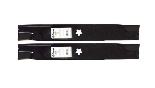 [ST-350-211-2] 2 Pack of Stens 350-211 Lawnmower Hi-Lift Blade Husqvarna 539112079 Dixon10782