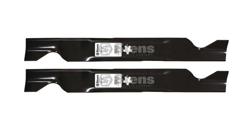 [ST-340-230-2] 2 Pack of Stens 340-230 Lawnmower Notched Medium-Lift Blade Husqvarna 403107