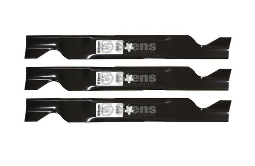 [ST-340-230-3] 3 Pack of Stens 340-230 Lawnmower Notched Medium-Lift Blade Husqvarna 403107