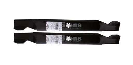 [ST-340-282-2] 2 Pack of Stens 340-282 Lawnmower Notched Medium-Lift Blade 532138498 340-182