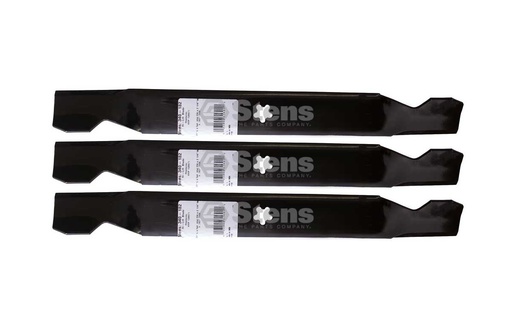 [ST-340-282-3] 3 Pack of Stens 340-282 Lawnmower Notched Medium-Lift Blade 532138498 340-182