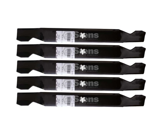 [ST-340-282-5] 5 Pack of Stens 340-282 Lawnmower Notched Medium-Lift Blade 532138498 340-182