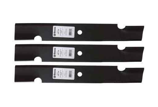 [ST-340-158-3] 3 Pack of Stens 340-158 Lawnmower Notched Air-Lift Blade Husqvarna 539100341