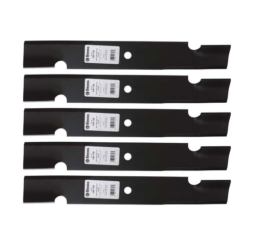 [ST-340-158-5] 5 Pack of Stens 340-158 Lawnmower Notched Air-Lift Blade Husqvarna 539100341