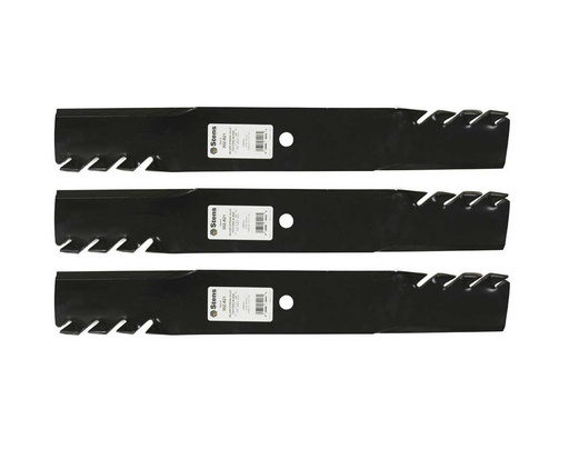 [ST-302-821-3] 3 Pack of Stens 302-821 Mowers Silver Streak Toothed Blade Husqvarna 539101733