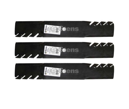 [ST-302-818-3] 3 Pack of Stens 302-818 Mowers Silver Streak Toothed Blade Husqvarna 539100341