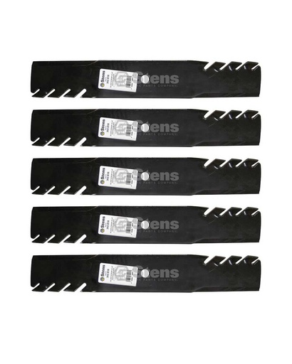 [ST-302-818-5] 5 Pack of Stens 302-818 Mowers Silver Streak Toothed Blade Husqvarna 539100341