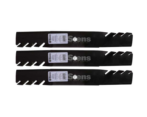 [ST-302-618-3] 3 Pack of Stens 302-618 Mowers Silver Streak Toothed Blade Husqvarna 539100341