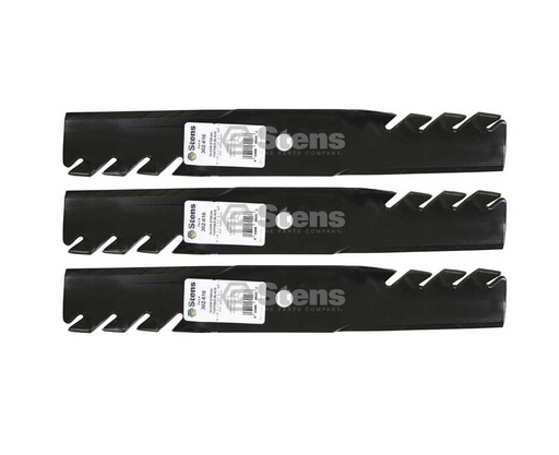 [ST-302-616-1] 3 Pack of Stens 302-616 Mowers Silver Streak Toothed Blade Husqvarna 539101496