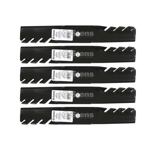 [ST-302-616-5] 5 Pack of Stens 302-616 Mowers Silver Streak Toothed Blade Husqvarna 539101496