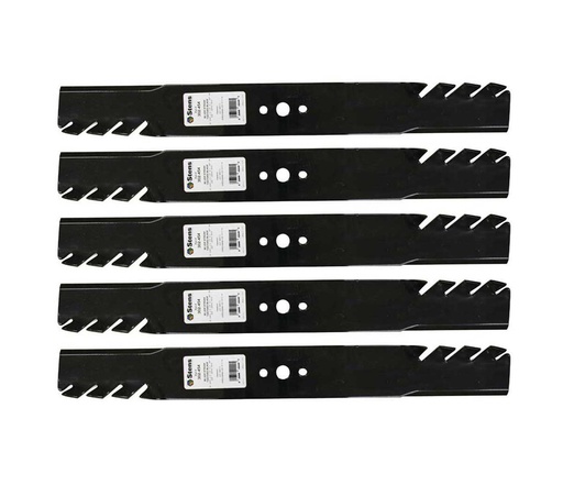 [ST-302-454-5] 5 Pack of Stens 302-454 Mowers Silver Streak Toothed Blade Husqvarna 532141114