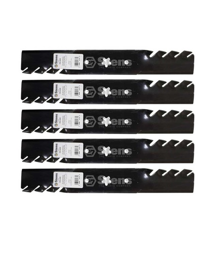 [ST-302-436-5] 5 Pack of Stens 302-436 Mowers Silver Streak Toothed Blade Husqvarna 532137380