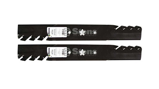 [ST-302-424-2] 2 Pack of Stens 302-424 Mowers Silver Streak Toothed Blade Husqvarna 532127842