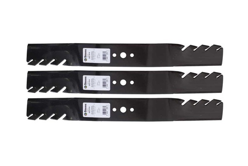 [ST-302-418-3] 3 Pack of Stens 302-418 Mowers Silver Streak Toothed Blade Husqvarna 531307235