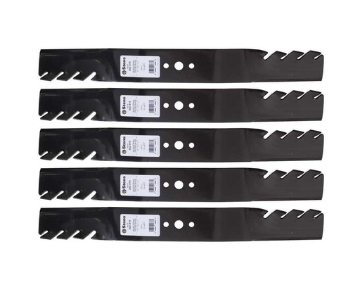 [ST-302-418-5] 5 Pack of Stens 302-418 Mowers Silver Streak Toothed Blade Husqvarna 531307235