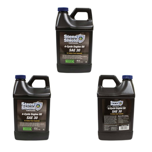 [ST-770-032-0.38] 3 PK Stens 770-032 Shield 4-Cycle Engine Oil 770-030 770-031 48 oz. bottles