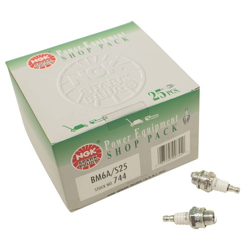 [ST-130-978] 25 PK Stens 130-978 NGK Spark Plug Shop Pack NGK 744 BM6A S25