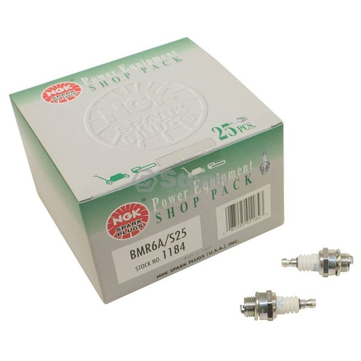 [ST-130-434] Stens 130-434 NGK Spark Plug Shop Pack NGK 1184 BMR6A S25 Alternate 130-690