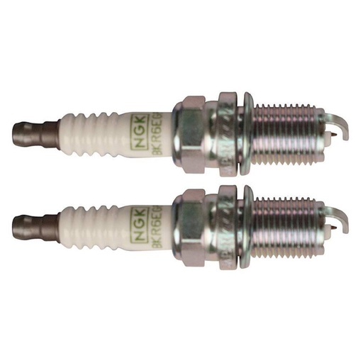 [ST-130-808-2] 2 Pack of Stens 130-808 NGK Spark Plug NGK 7092 BKR6EGP Boxed individually